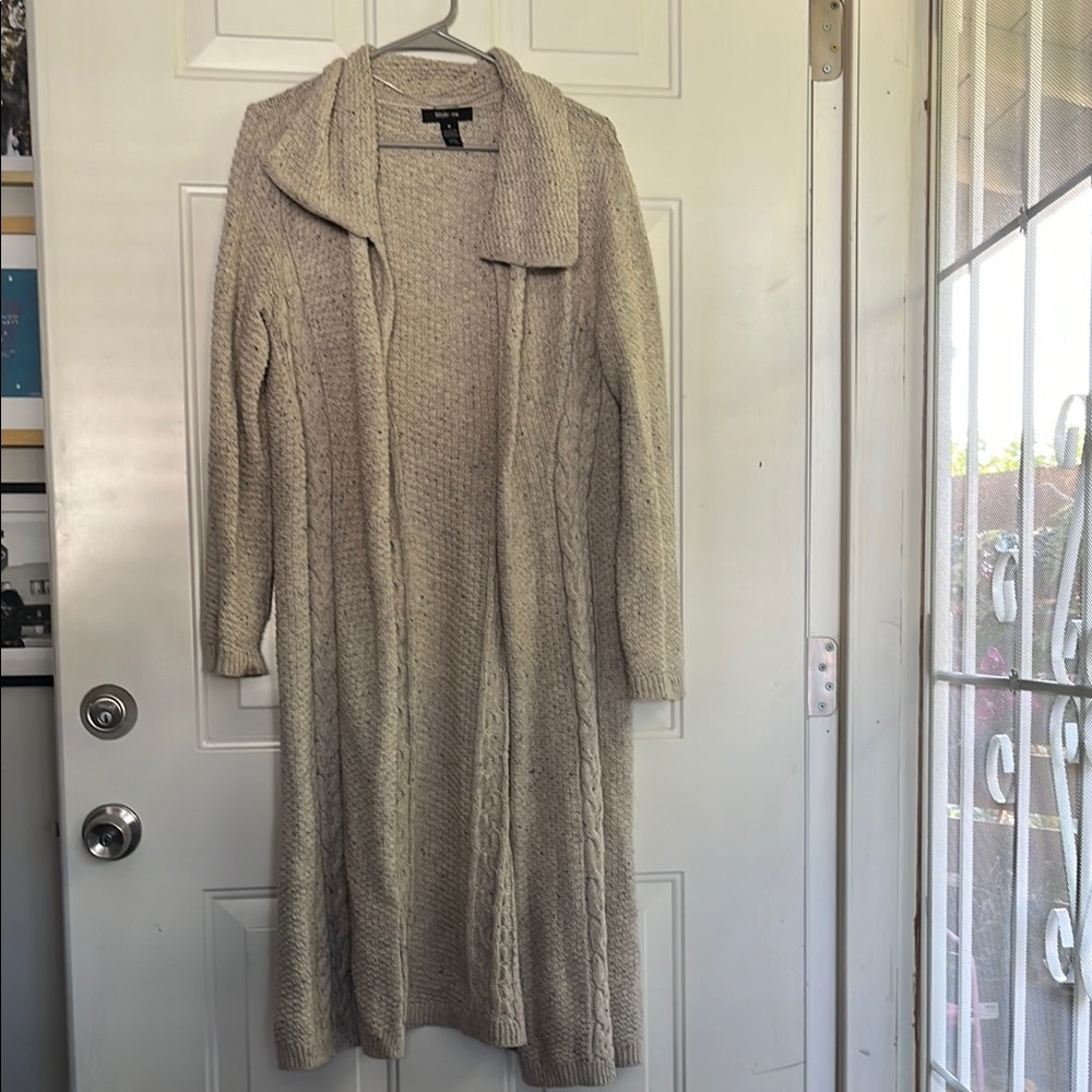 Style & Co Textured Cream Sweater